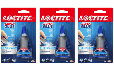 Loctite 234790 Super Glue Gel Control, 4-Gram Bottle (3 Pack)
