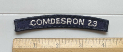 COMDESRON 23 US Navy Destroyer Squadron Rocker Tab Patch Badge