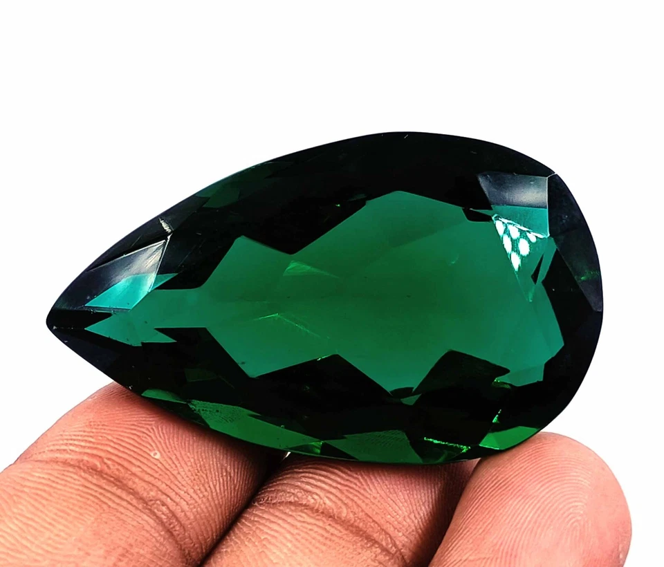 Rare Green Moldavite 125 Ct Certified Natural Brazil Pear Cut Loose Gemstone EKE - Image 3 of 4