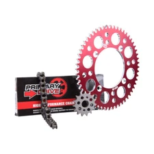 Primary Drive Alloy Sprocket 420 Chain Kit Set Red Fits HONDA CRF150R EXPERT