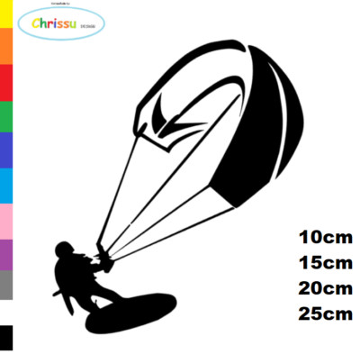 Surfen Wind Surfer Auto Aufkleber kite Surfing Windsurfing kite Surfboard 144/3