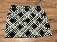 VINEYARD VINES by Shep Ian Nautical Beach Plaid Skirt Navy/Green/White Size 2