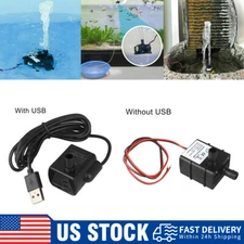 NEW Mini Water Pump Quiet 240L/H USB Brushless Motor DC 12V/5V Submersible Pool