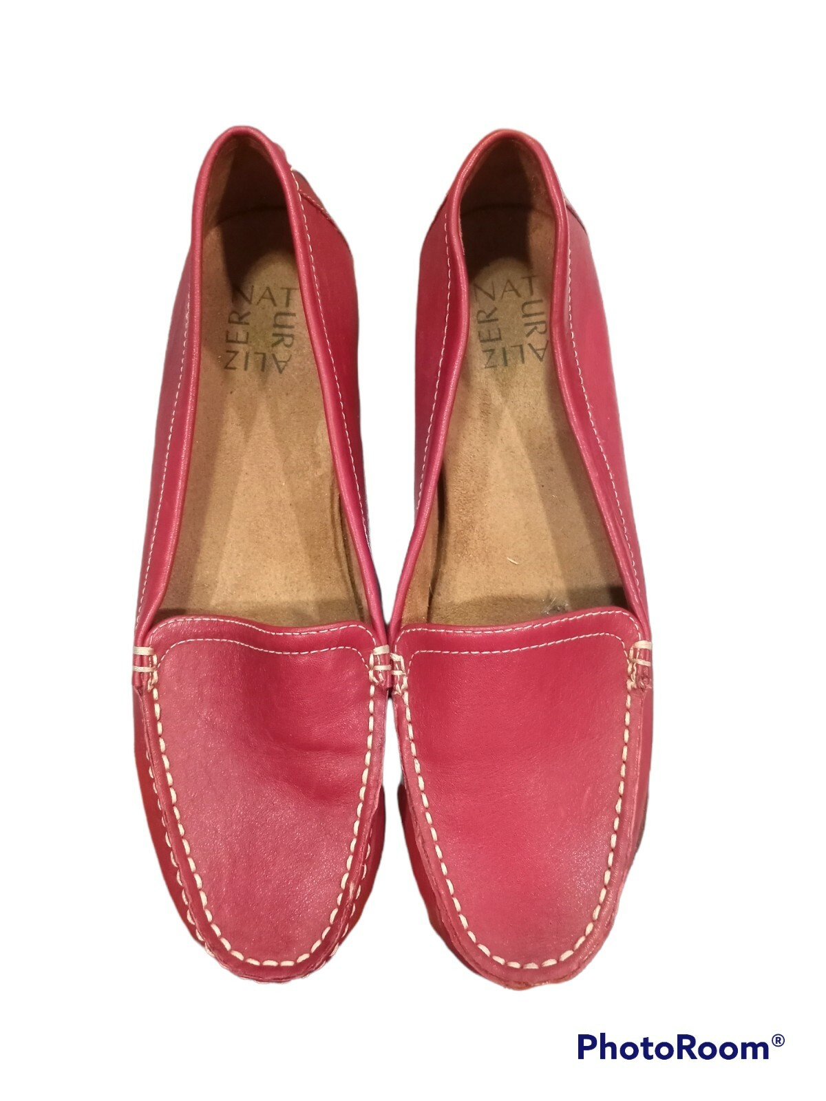 Naturalizer Jonella Leather Loafers Women's Size 9W red for sale online