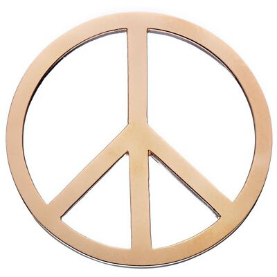 DAISY HC1007 Damen Münze Platte Peace Halo Sterling-Silber 925 rosé