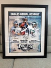 Philadelphia Eagles Signed Poster Jaworski-McNabb-Cunningham- Authentic 37 Of 50