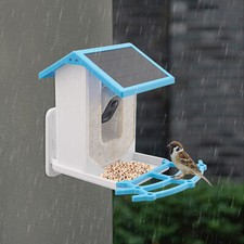 Waterproof Solar Bird Feeder 4MP HD Camera Live AI Recognition Birds with PIR