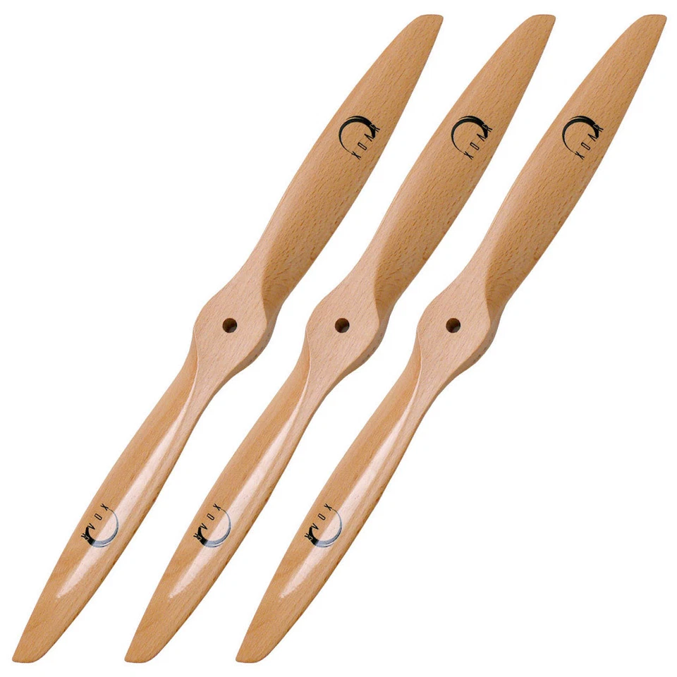 XOAR PJA 10x8 (3) RC Model Airplane Plane Propeller 10 Inch Gas Glow Wood Prop - Image 1 of 1