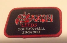 NWOBHM Saxon Live At Leeds  vintage 1980s CONCERT PATCH LIMITED EDITION