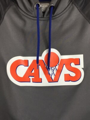 Cleveland Cavaliers Cavs Hoodie Men S Gray Majestic Hardwood Classics Sweatshirt