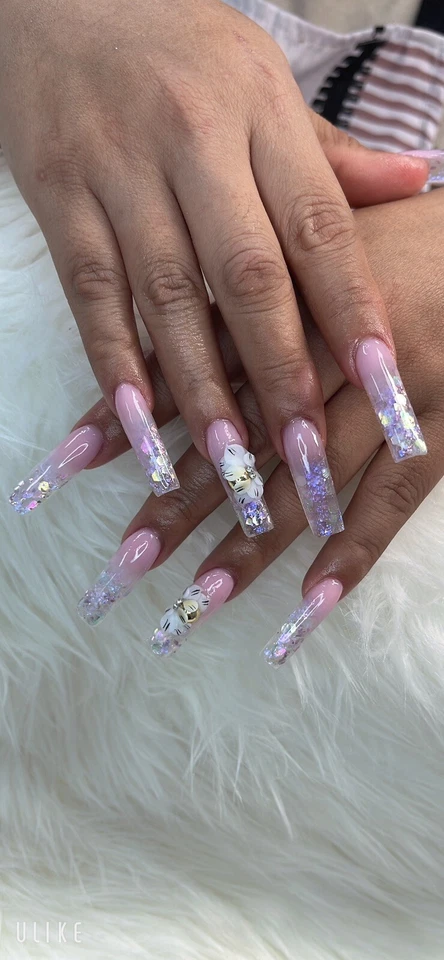 Juego 240 piezas de flores de uñas 3D hechas a mano - flores de uñas acrílicas - arte de uñas de flores 3D Foto 4 de 4