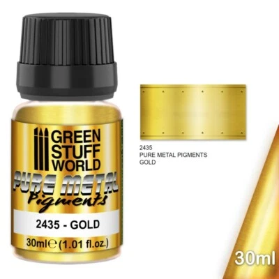 GREEN STUFF WORLD Pure Metal Pigments GOLD - Metall reine Metalle Pigmente