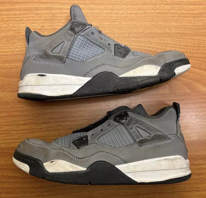 Nike Air Jordan 4 IV Retro PS Cool Grey 2019 Size 3y 3 Sneakers Shoes BQ7669 007