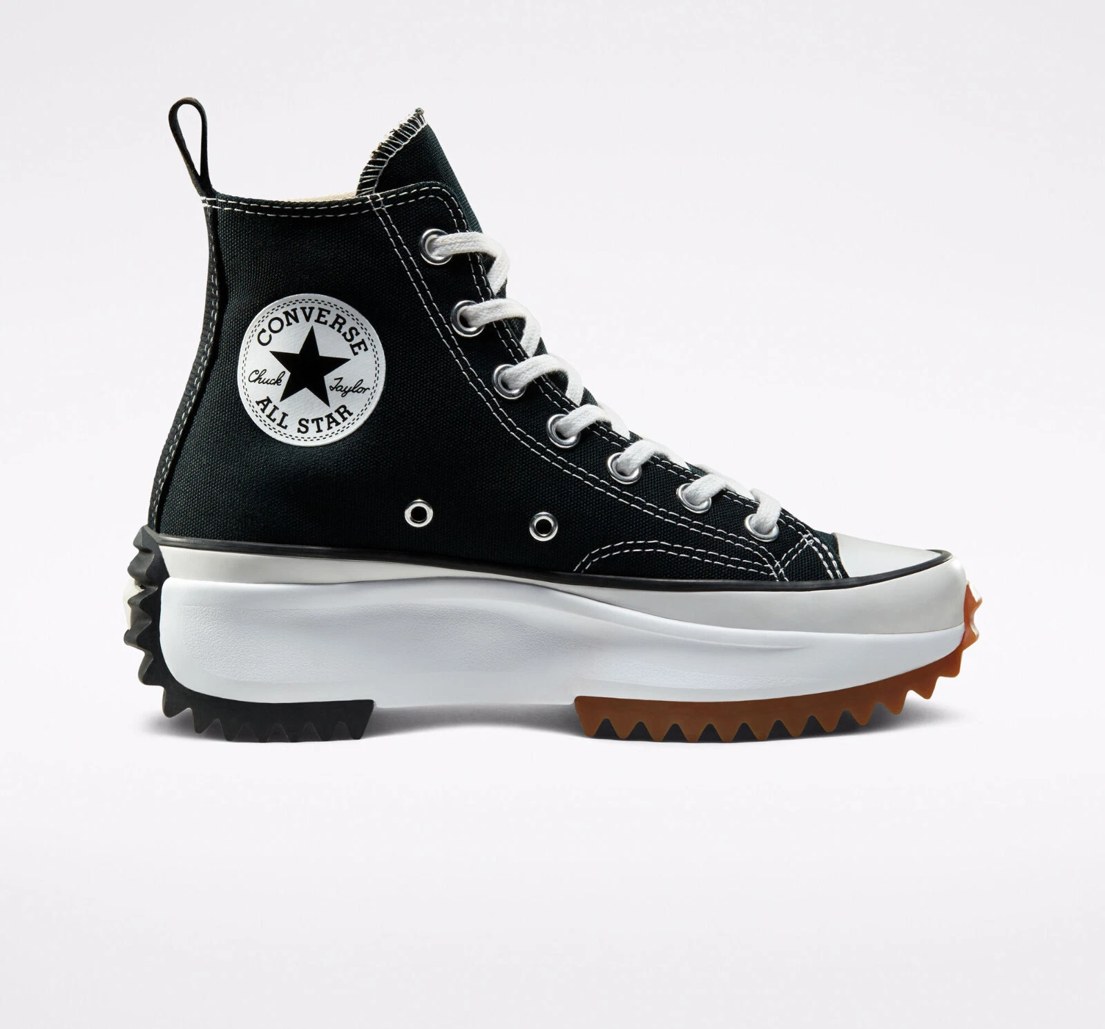 Converse Run Star Hike High Top Platform Shoes Black