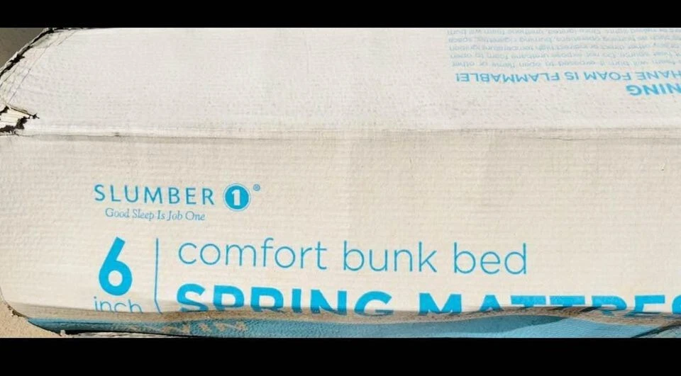 [Sin abrir/Nuevo] Colchón Slumber 1 de Zinus Comfort Blanco Doble 6 pulgadas Foto 3 de 4