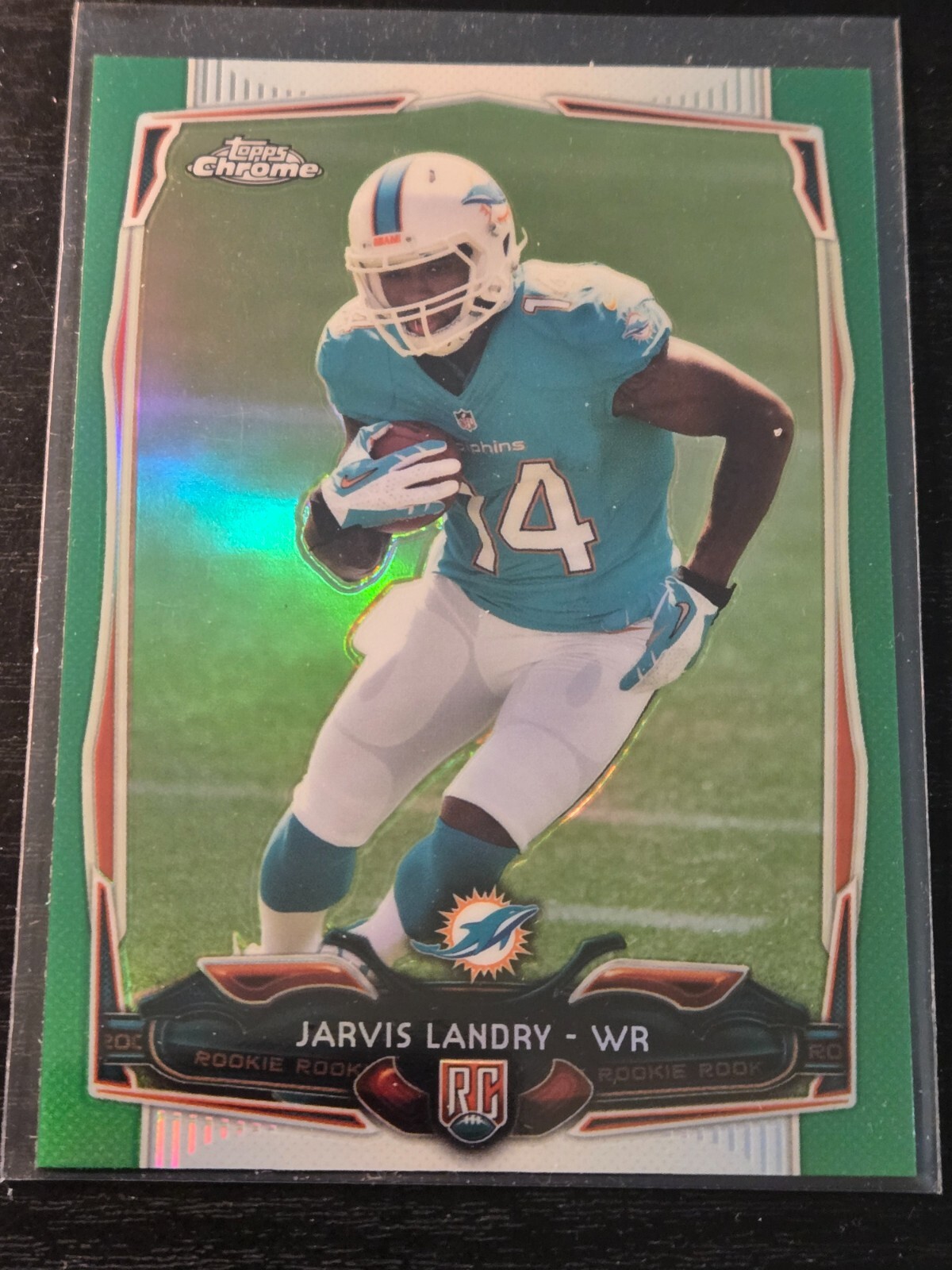 2014 Topps Chrome Green Refractor Jarvis Landry #177 Rookie RC Dolphins