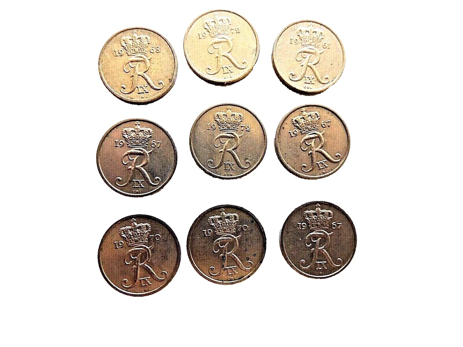 1961 Danish Coins