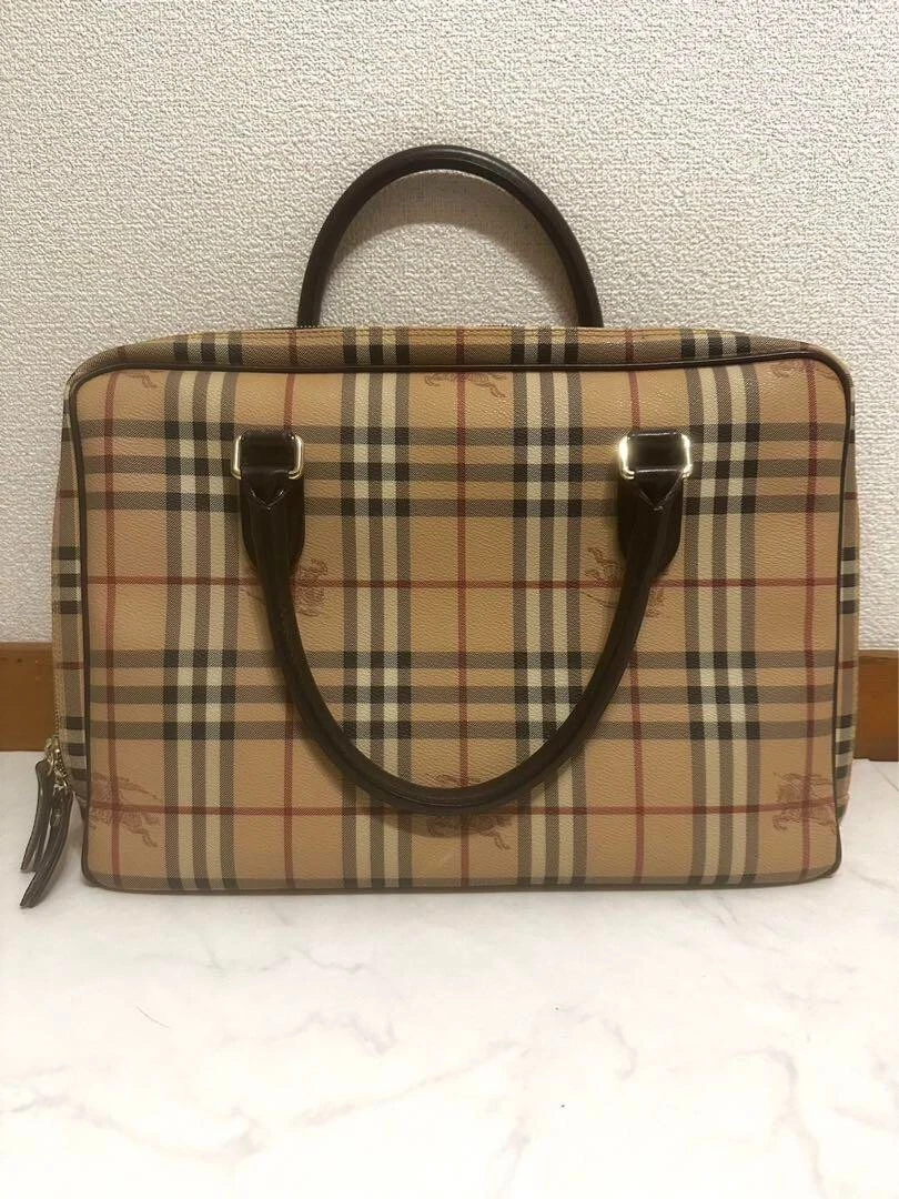 BURBERRY ESTABLISHED 1856 Briefcase Business bag Rare models