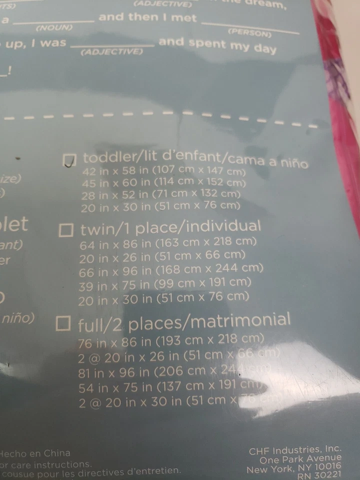 Dream Factory Princess 学步儿童尺寸全套床上用品套装粉色 4 件套 — 第 4/4 张图片