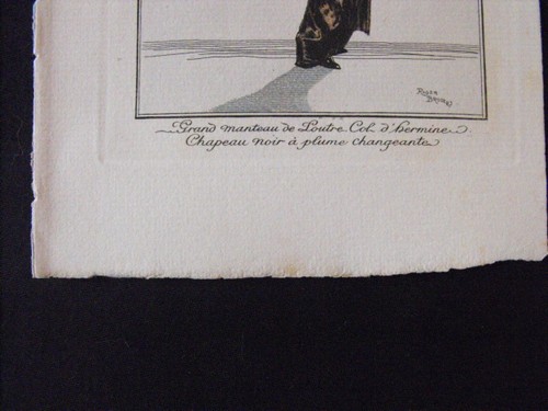 Roger Broders Costumes Parisiens 1912 Manteau de loutre Pl. 36 - Picture 5 of 5