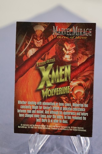 MARVEL X-MEN WOLVERINE FLEER ULTRA (1996) set completo di carte MARVEL MIRAGE Chase - Foto 21 di 23