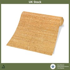 Elegant Real Cork Peel and Stick 3D Textured Wallpaper Gold 16.5in x 118.1in