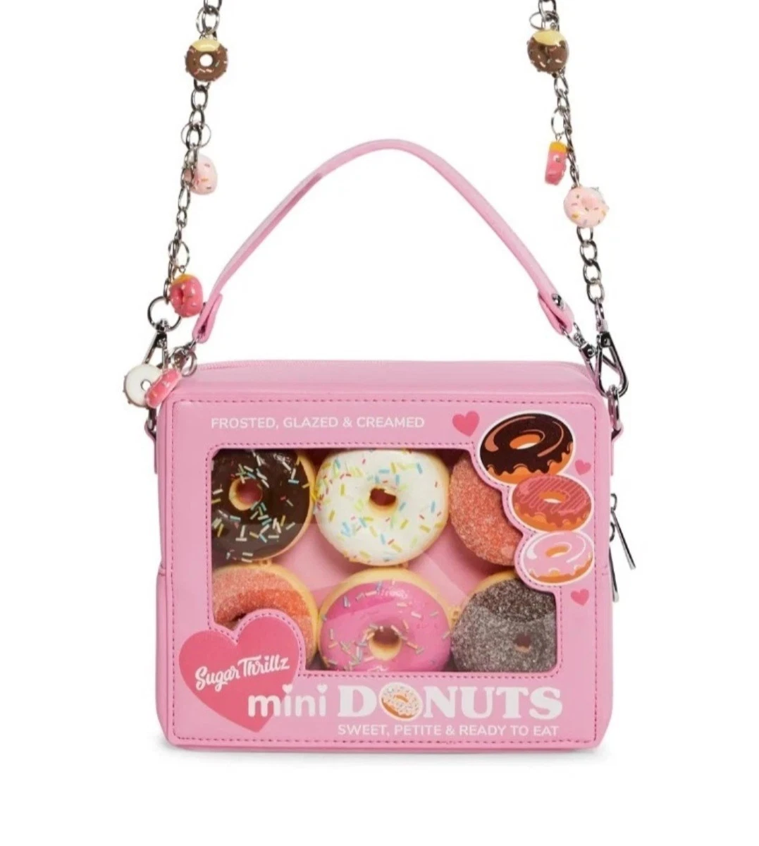 Sugar Thrillz Looking Like a Snack Mini Donut Crossbody Bag w