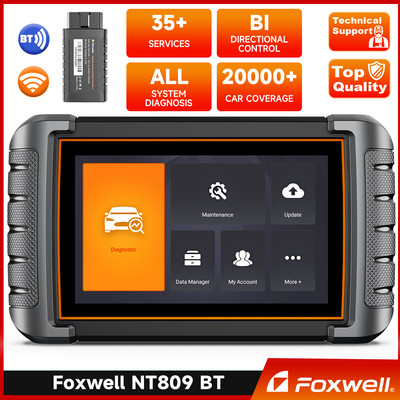 FOXWELL NT809 BT Bidirectional OBD2 Scanner All System Diagnostic Tool SAS ABS