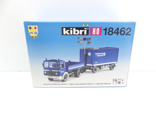 Kibri H0 18462 kit THW volquete con remolque, sin montar, NUEVO en EMBALAJE ORIGINAL #66650 | Zustand: Gebraucht