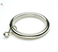 TRAX Drapery Decorative Rings Silver URG NB Inside 1.5" Outside 1.97" 10 Pack