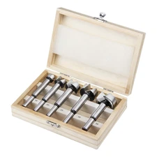 Forstner Bit Set 5 Pcs -  Forstner Bits for Wood, Wood Drilling with round Shank