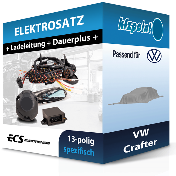 ECS E-Satz 13Polig Fahrzeugspezifisch Passend für VW Crafter PKW FP-image