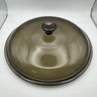 Vintage Corning Visions Amber Glass Pyrex Lid Only 624C Replacement Lid For 2Qt