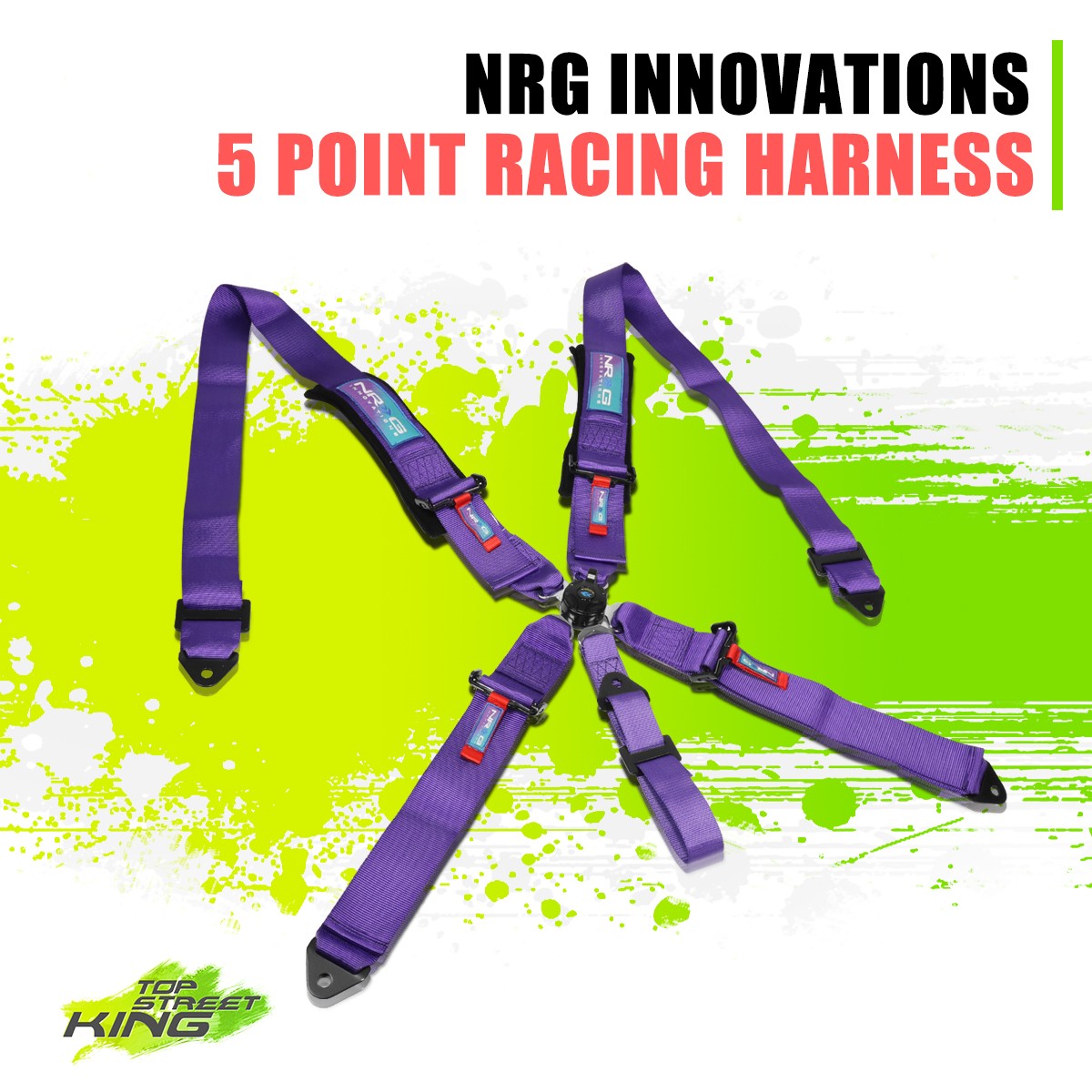 SFI 16.1 Spproved 5-Point Racing Seat Belt Safety Harness Cam Lock