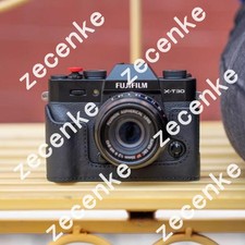 Real Leather Handmade Camera Half Case Bag Cover For Fujifilm XT30 XT30II XT20