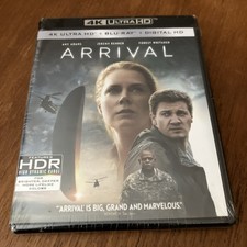 Arrival 2016 4K UHD Blu-ray NEW/FACTORY SEALED Amy Adams Jeremy Renner