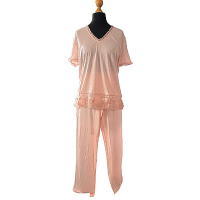 Joell by La Perla exklusiver Schlafanzug Pyjama Puderrosa Gr. 44 Designer Neu
