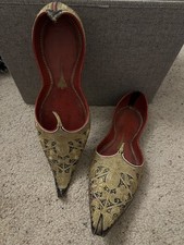 Vintage Punjabi Slippers/shoes Assorted Grouping 5 Pr