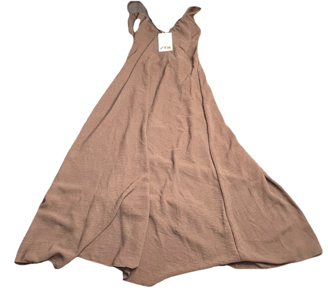 see you monday brown dress Brown Abstract Print Belted Maxi Shirt Dress - All Dresses