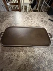 Vintage Lodge #8 Cast Iron Long Griddle