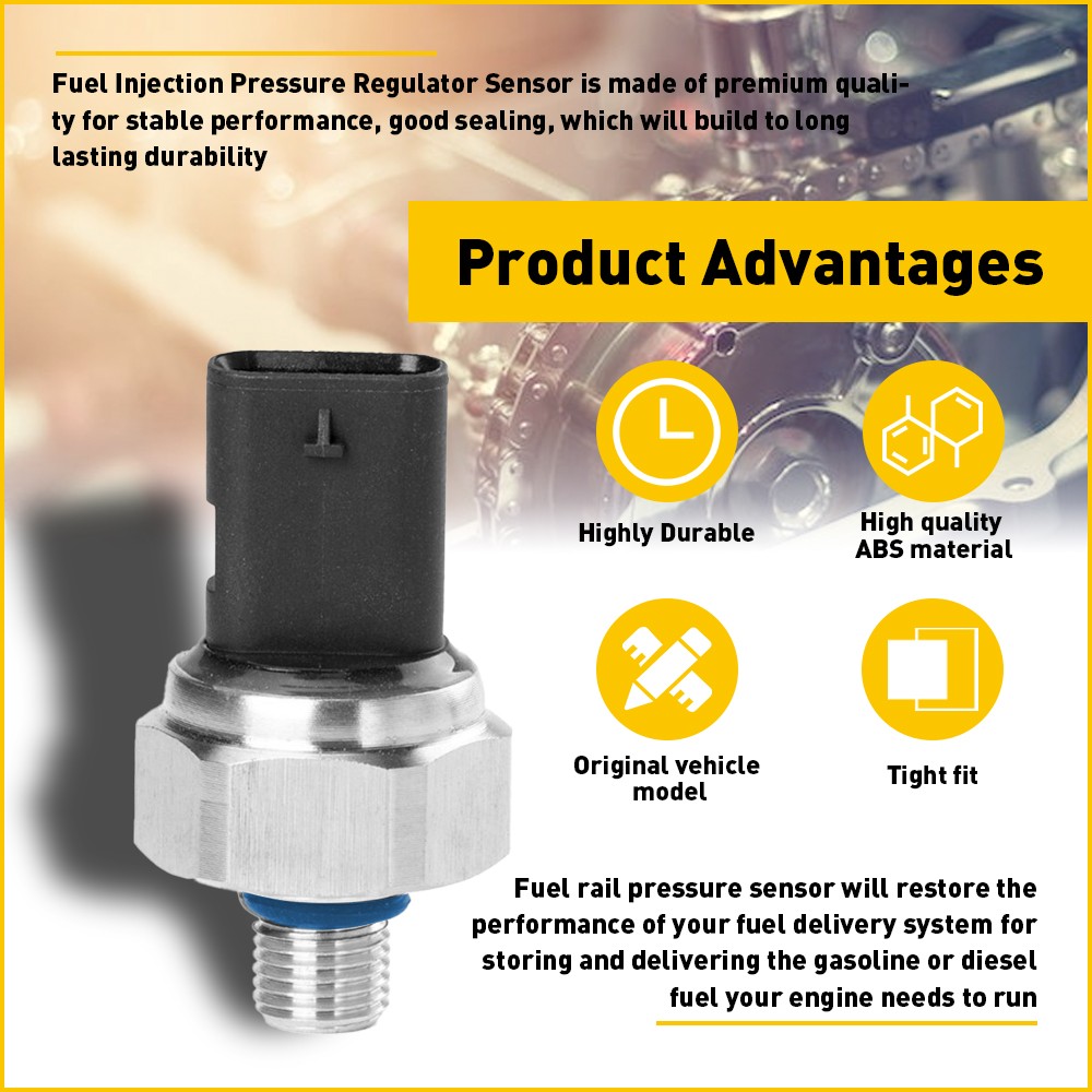 Fuel Pressure Rail CM5250 BU5Z9F972B Sensor for 2013-2019 2015-2019 Ford Lincoln