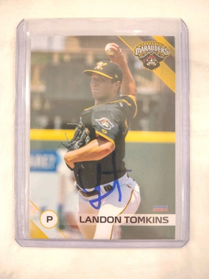 #ad Landon Tomkins Signed IP 2024 Bradenton Marauders Rc Rookie Pirates Auto $11.94