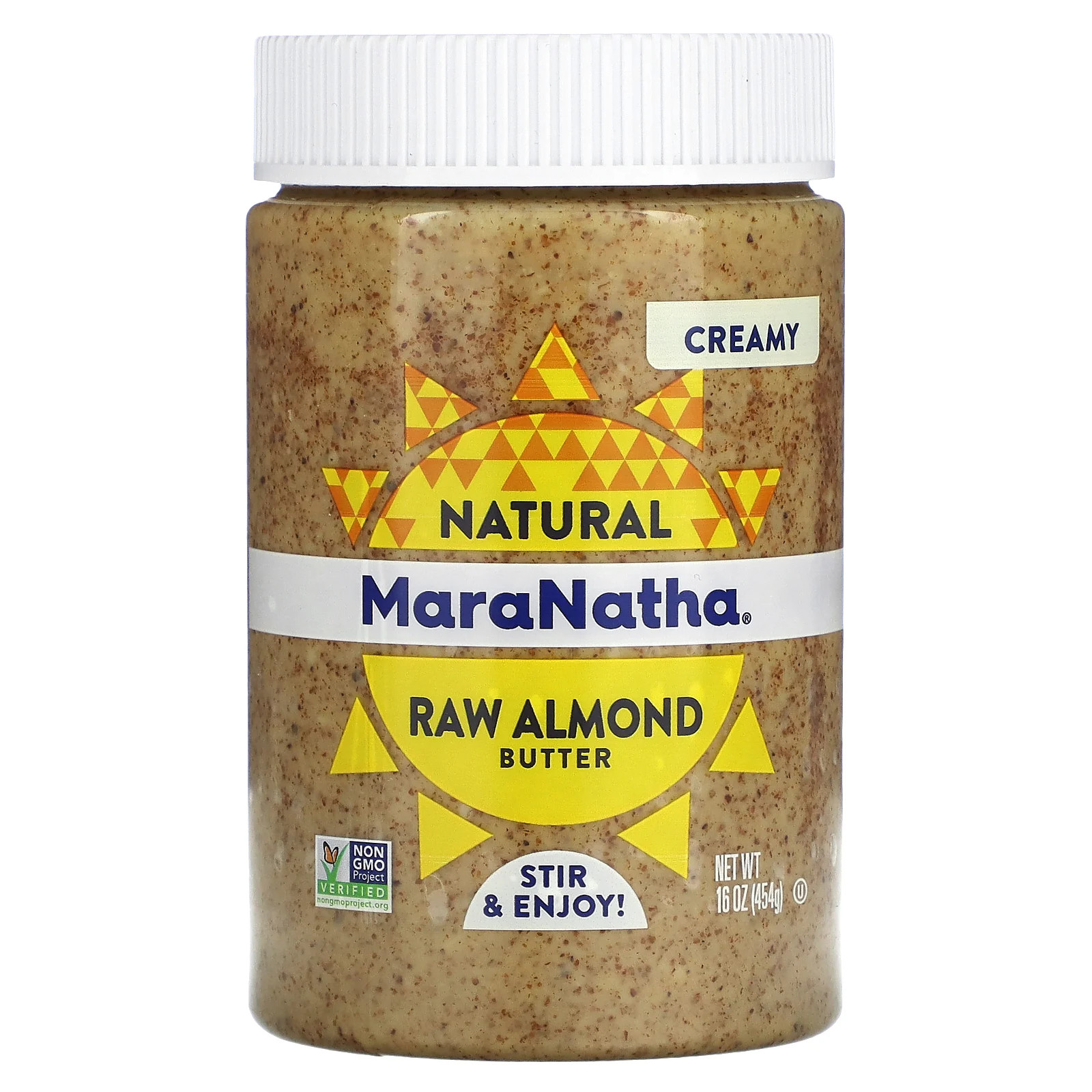 MaraNatha All Natural Raw Minmond Butter Creamy 16 унций 454 г All-Natural