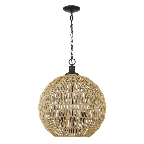 Golden Florence 3-Light Pendant Light in Matte Black - Picture 2 of 5
