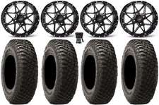 ITP Tornado 14" Wheels Black 30" BFG KM3 Tires Yamaha Viking Wolverine