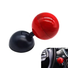 CyperFair Push Start Button Cover, Stylish Ball-type Joystick Start Protectiv...