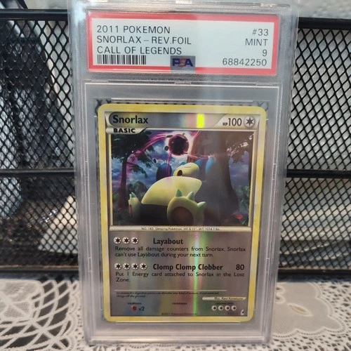 Snorlax 33/95 Call of Legends Reverse Holo PSA 9