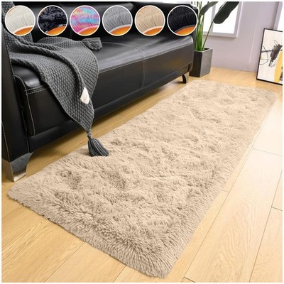 Anti Slip Fluffy Area Rug Super Soft Floor Carpet for Living Room Bedroom Mat