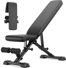 Banco de Pesas Ajustable Plegable 800LBS Hogar Gimnasio Banco Prensa Entrenamiento Sistema Profesional