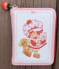 NEW Strawberry Shortcake Wallet Zip Credit Card Holder Accordion Strawberries